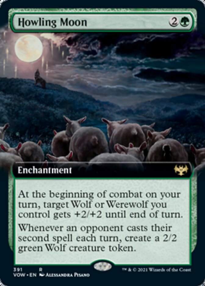 Howling Moon (Extended Art) [Innistrad: Crimson Vow] | Game Master's Emporium (The New GME)