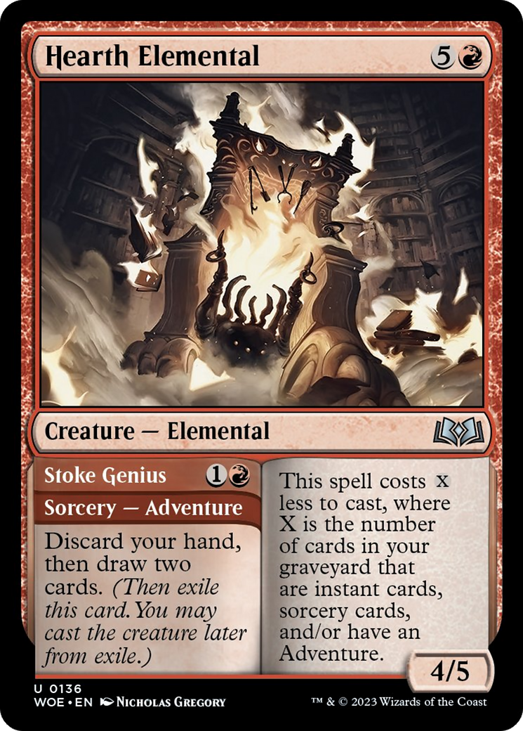 Hearth Elemental // Stoke Genius [Wilds of Eldraine] | Game Master's Emporium (The New GME)