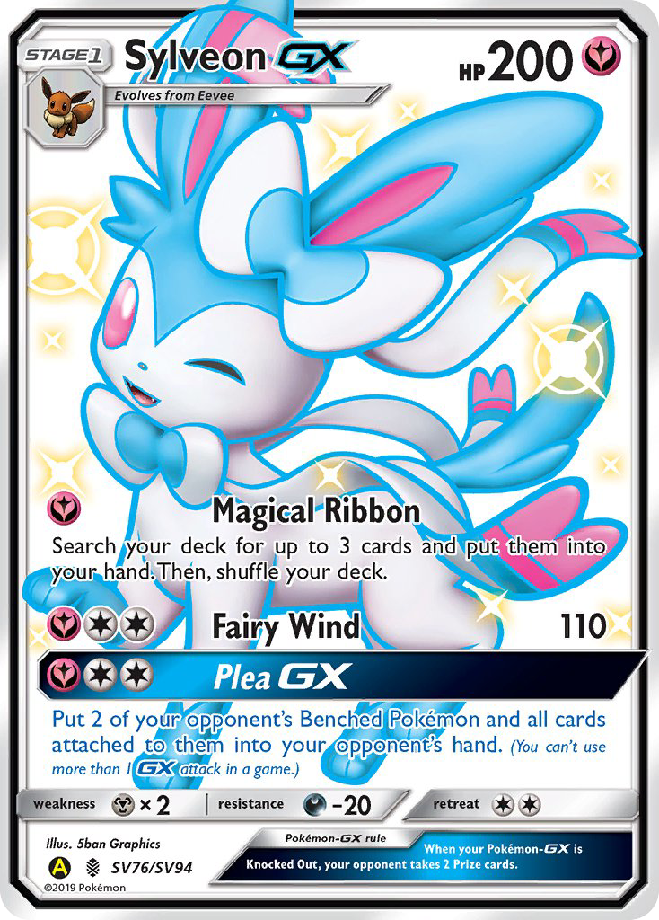 Sylveon GX (SV76/SV94) [Sun & Moon: Hidden Fates - Shiny Vault] | Game Master's Emporium (The New GME)