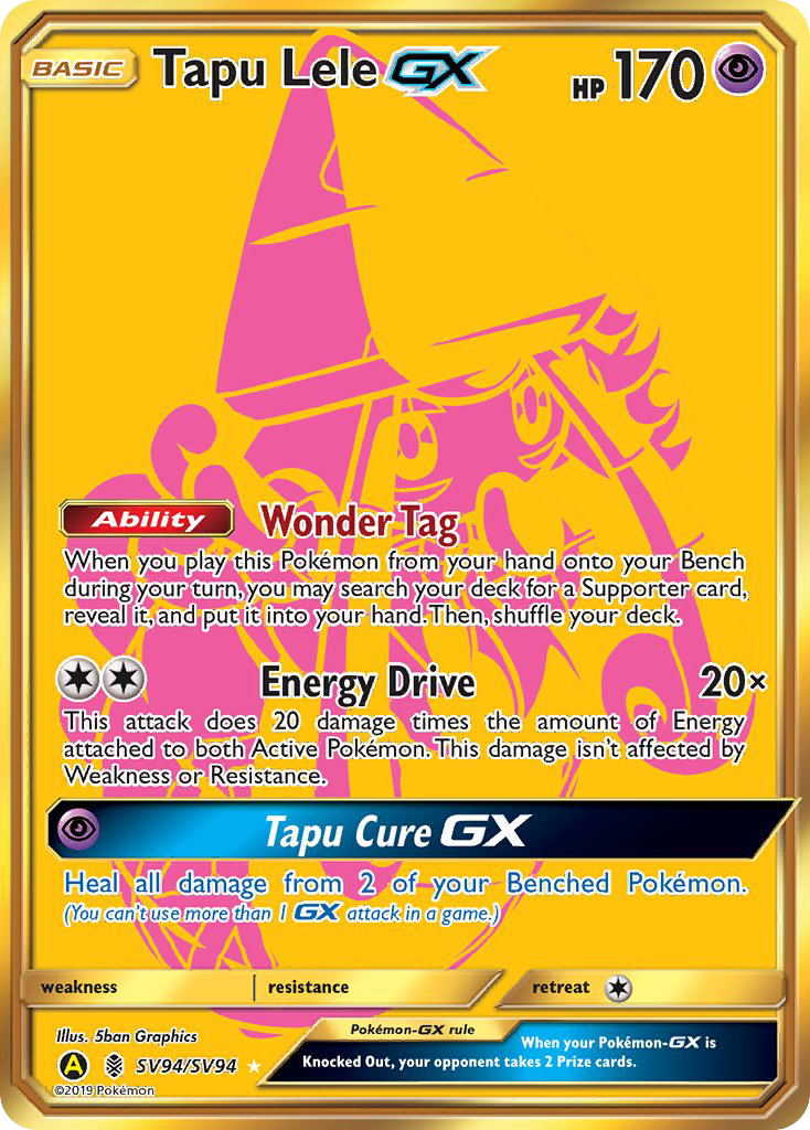 Tapu Lele GX (SV94/SV94) [Sun & Moon: Hidden Fates - Shiny Vault] | Game Master's Emporium (The New GME)