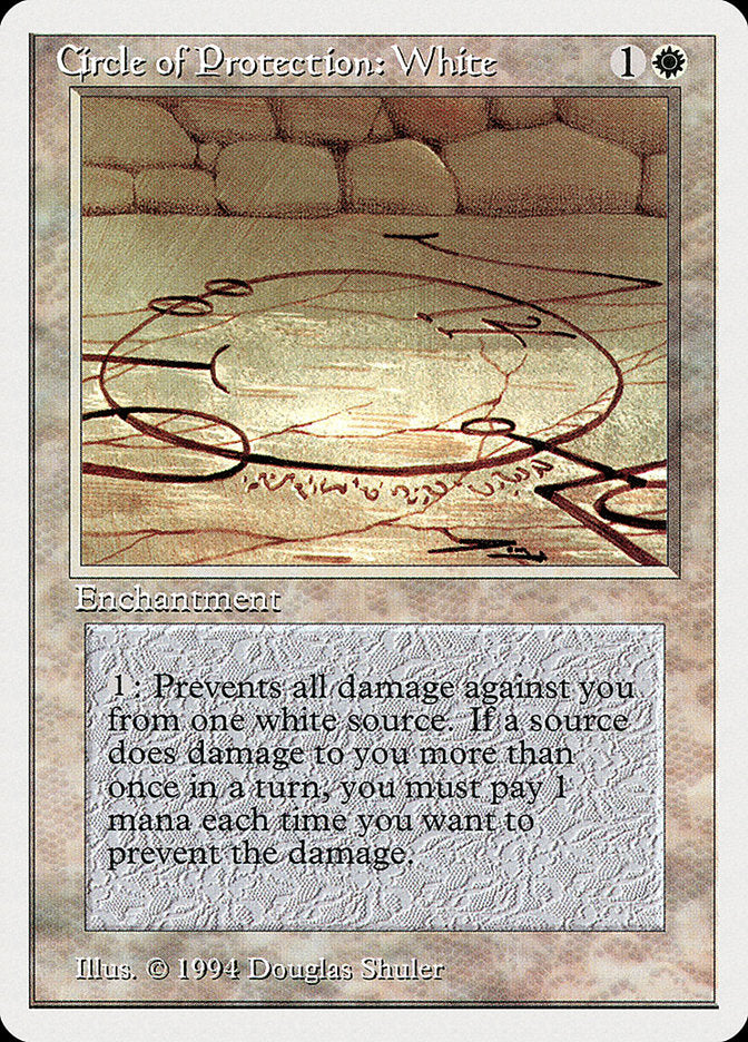 Circle of Protection: White [Summer Magic / Edgar] | Game Master's Emporium (The New GME)
