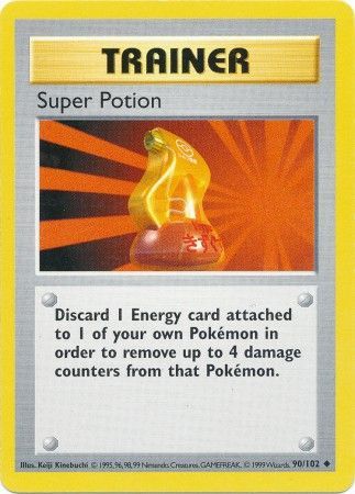 Super Potion (90/102) [Base Set Shadowless Unlimited] | Game Master's Emporium (The New GME)