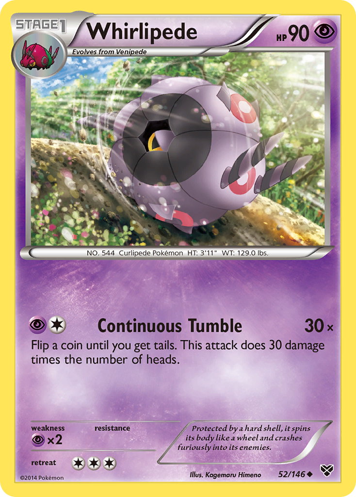 Whirlipede (52/146) [XY: Base Set] | Game Master's Emporium (The New GME)