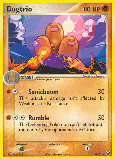 Dugtrio (22/112) [EX: FireRed & LeafGreen] | Game Master's Emporium (The New GME)