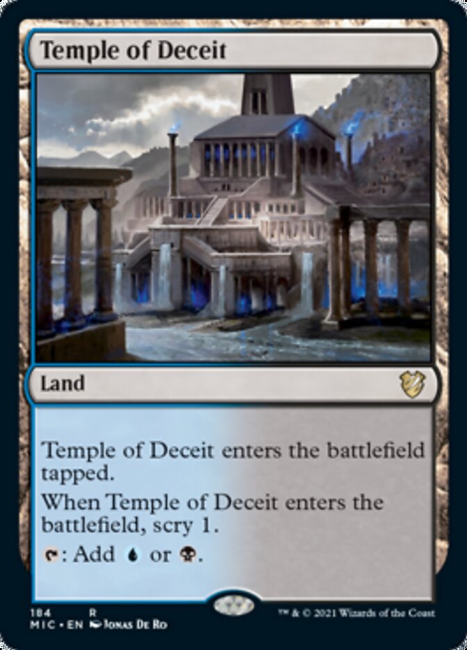 Temple of Deceit [Innistrad: Midnight Hunt Commander] | Game Master's Emporium (The New GME)