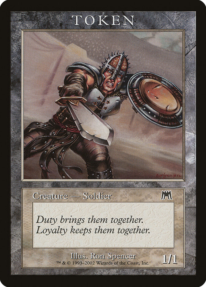 Soldier Token [Magic Player Rewards 2002] | Game Master's Emporium (The New GME)