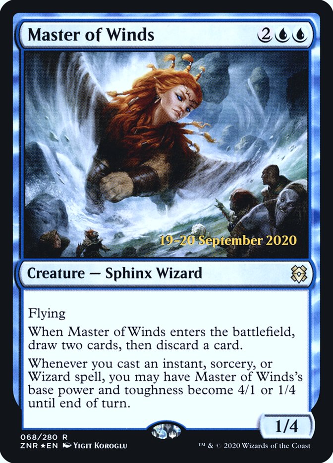 Master of Winds [Zendikar Rising Prerelease Promos] | Game Master's Emporium (The New GME)