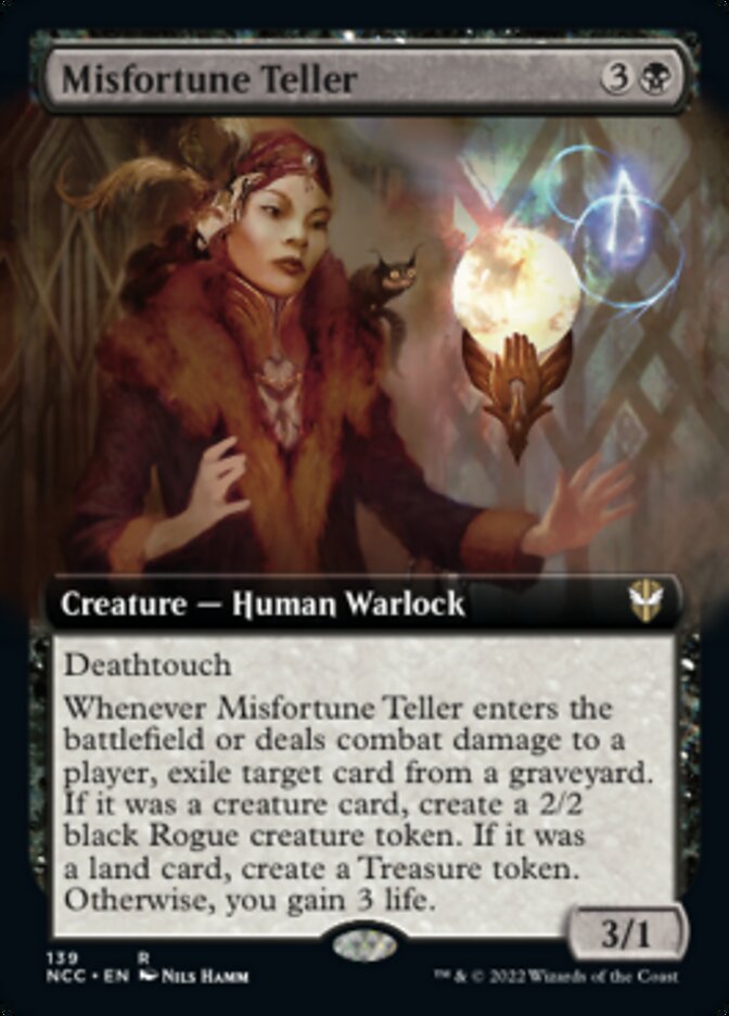 Misfortune Teller (Extended Art) [Streets of New Capenna Commander] | Game Master's Emporium (The New GME)