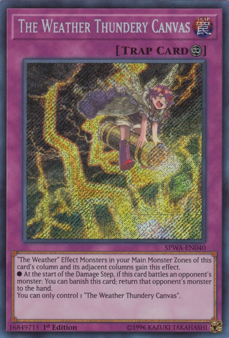 The Weather Thundery Canvas [SPWA-EN040] Secret Rare | Game Master's Emporium (The New GME)