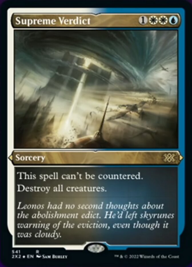 Supreme Verdict (Foil Etched) [Double Masters 2022] | Game Master's Emporium (The New GME)