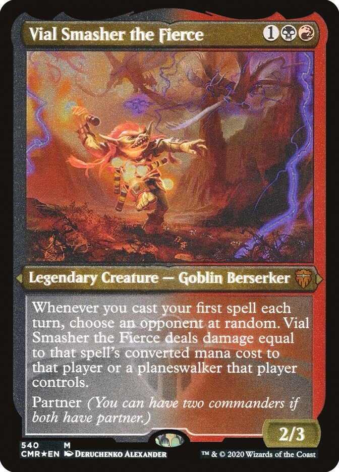 Vial Smasher the Fierce (Etched) [Commander Legends] | Game Master's Emporium (The New GME)