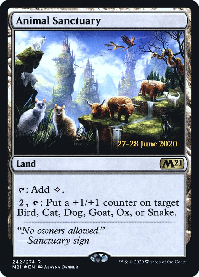 Animal Sanctuary [Core Set 2021 Prerelease Promos] | Game Master's Emporium (The New GME)