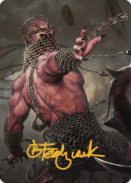 Chain Devil Art Card (Gold-Stamped Signature) [Commander Legends: Battle for Baldur's Gate Art Series] | Game Master's Emporium (The New GME)