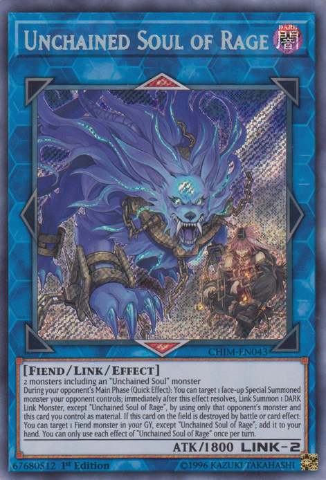 Unchained Soul of Rage [CHIM-EN043] Secret Rare | Game Master's Emporium (The New GME)