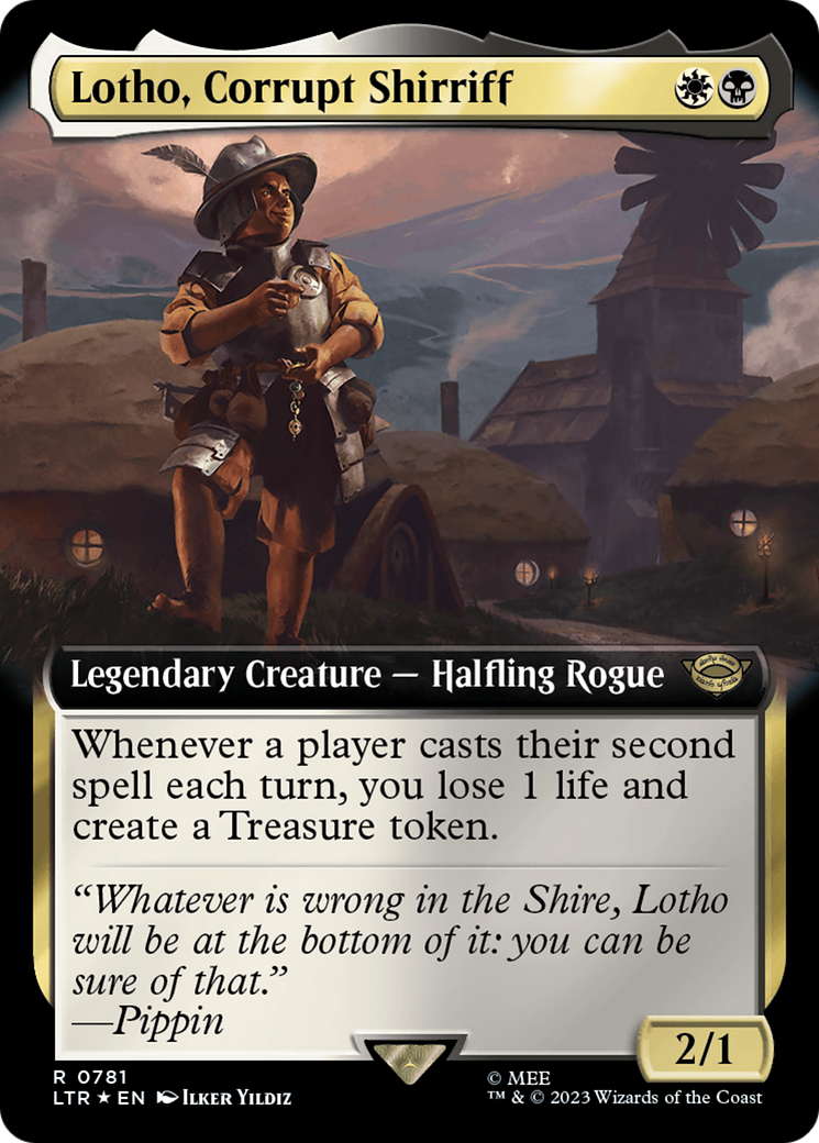 Lotho, Corrupt Shirriff (Extended Art) (Surge Foil) [The Lord of the Rings: Tales of Middle-Earth] | Game Master's Emporium (The New GME)