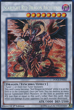 Scarlight Red Dragon Archfiend [DOCS-EN046] Secret Rare | Game Master's Emporium (The New GME)