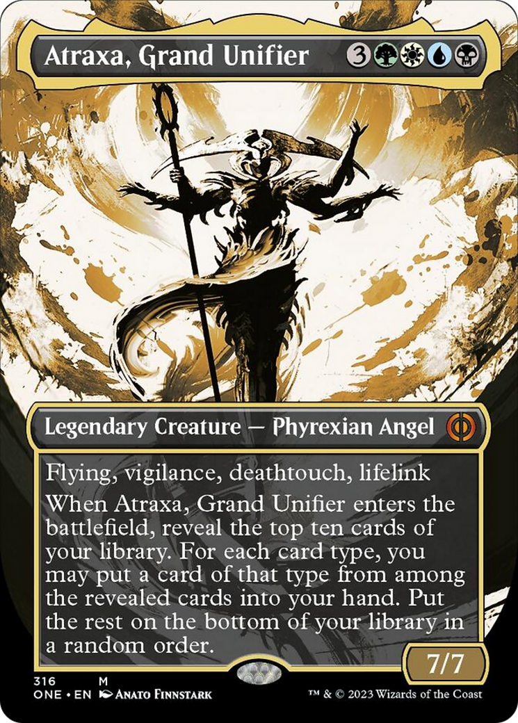 Atraxa, Grand Unifier (Borderless Ichor) [Phyrexia: All Will Be One] | Game Master's Emporium (The New GME)