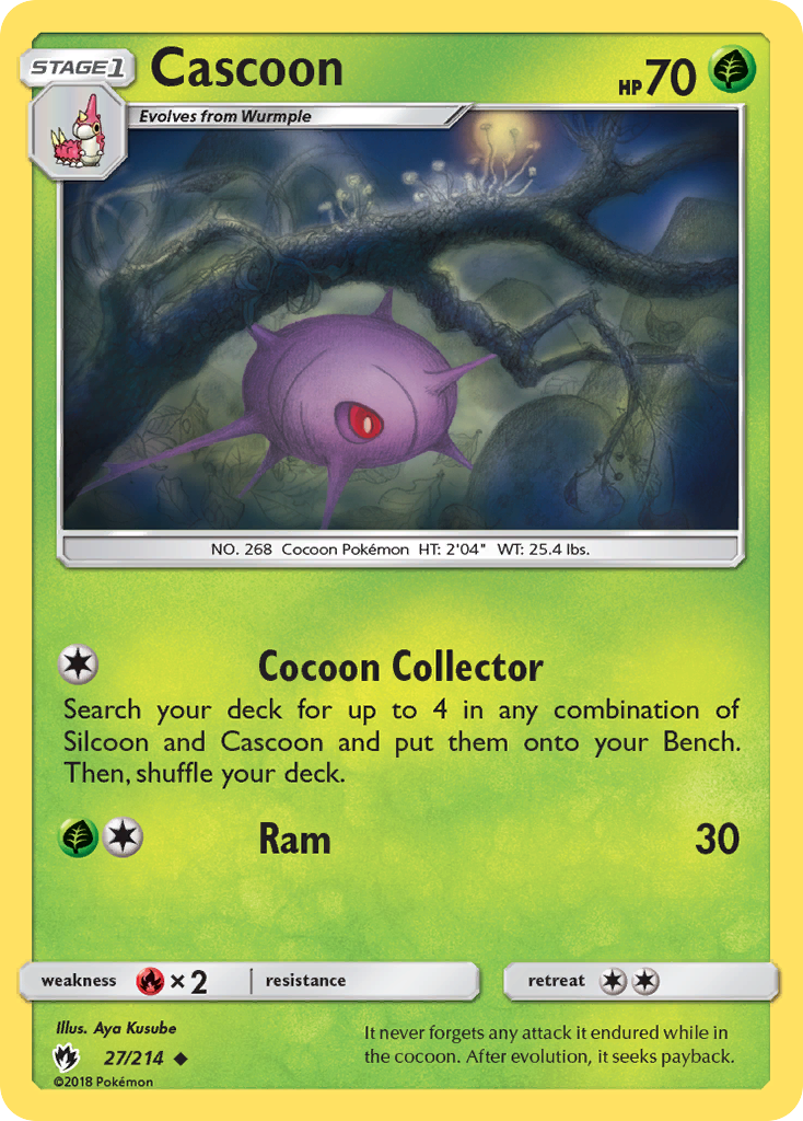 Cascoon (27/214) [Sun & Moon: Lost Thunder] | Game Master's Emporium (The New GME)