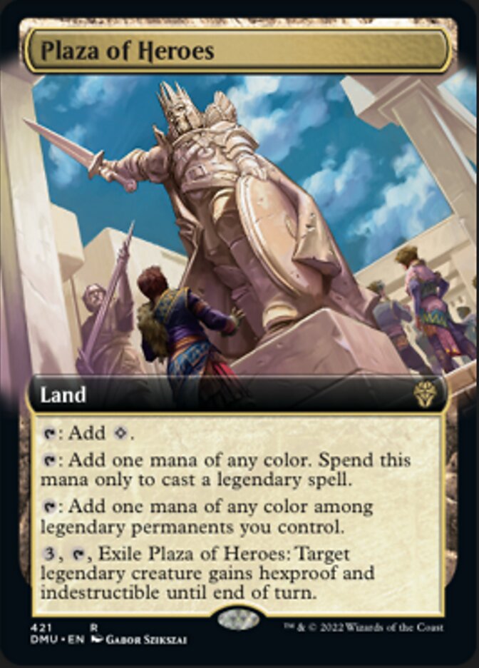 Plaza of Heroes (Extended Art) [Dominaria United] | Game Master's Emporium (The New GME)