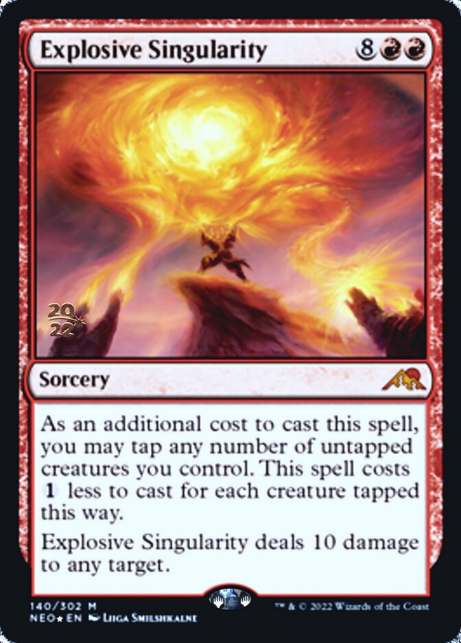 Explosive Singularity [Kamigawa: Neon Dynasty Prerelease Promos] | Game Master's Emporium (The New GME)