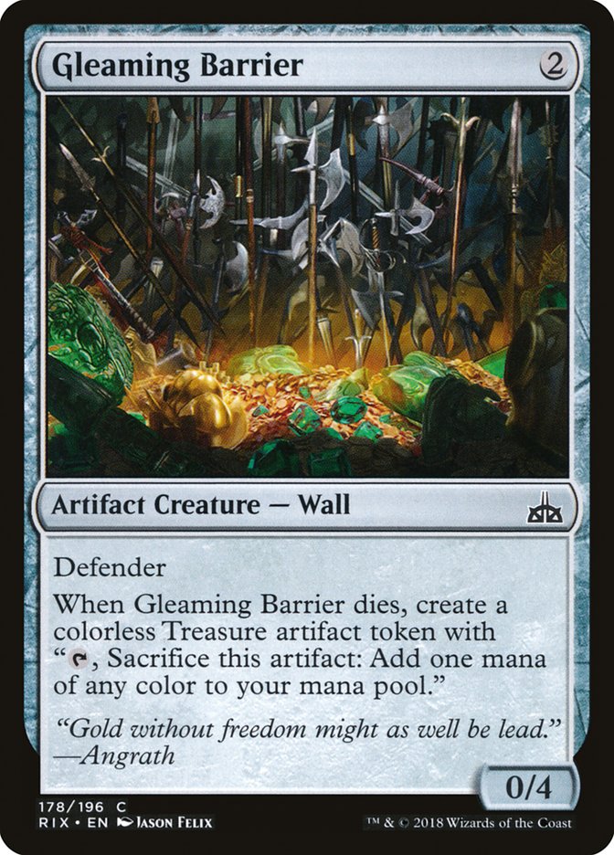 Gleaming Barrier [Rivals of Ixalan] | Game Master's Emporium (The New GME)