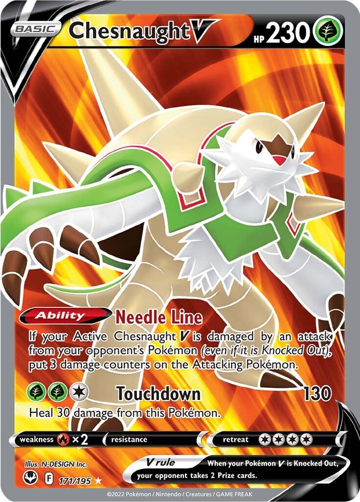 Chesnaught V (171/195) [Sword & Shield: Silver Tempest] | Game Master's Emporium (The New GME)