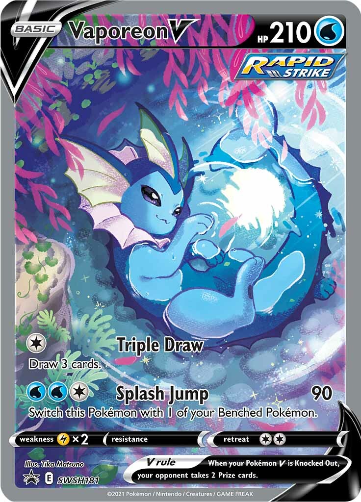 Vaporeon V (SWSH181) [Sword & Shield: Black Star Promos] | Game Master's Emporium (The New GME)