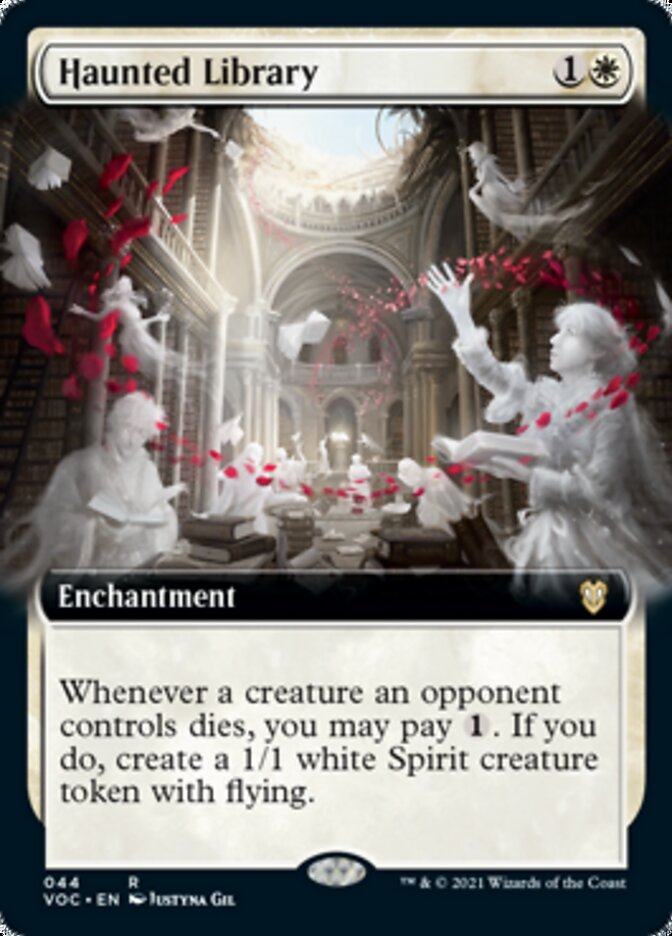 Haunted Library (Extended Art) [Innistrad: Crimson Vow Commander] | Game Master's Emporium (The New GME)