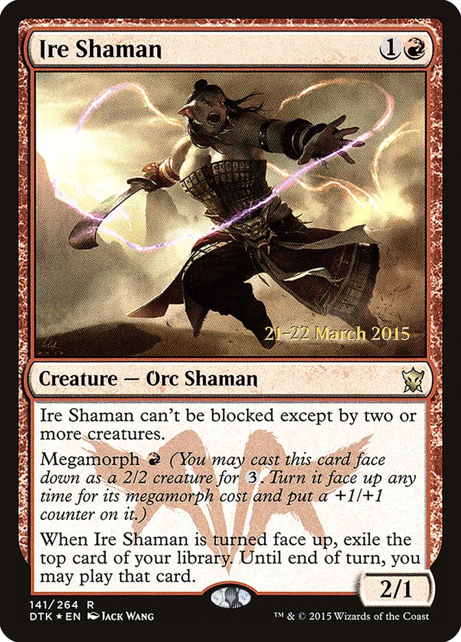 Ire Shaman [Dragons of Tarkir Prerelease Promos] | Game Master's Emporium (The New GME)