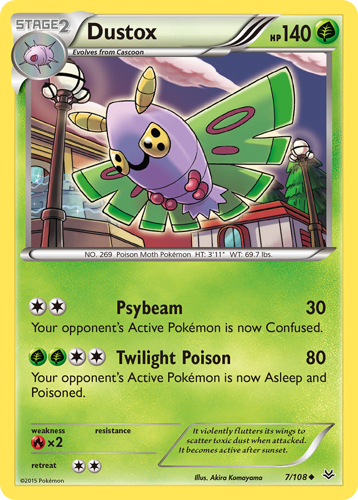 Dustox (7/108) [XY: Roaring Skies] | Game Master's Emporium (The New GME)