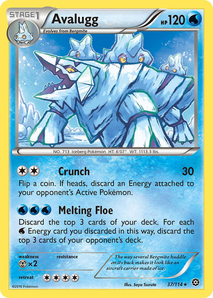 Avalugg (37/114) [XY: Steam Siege] | Game Master's Emporium (The New GME)