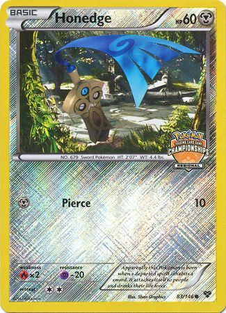 Honedge (83/146) (Regional Championship Promo) [XY: Base Set] | Game Master's Emporium (The New GME)