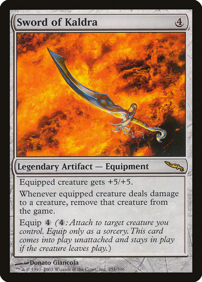 Sword of Kaldra [Mirrodin] | Game Master's Emporium (The New GME)