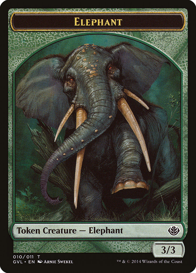 Elephant Token (Garruk vs. Liliana) [Duel Decks Anthology Tokens] | Game Master's Emporium (The New GME)