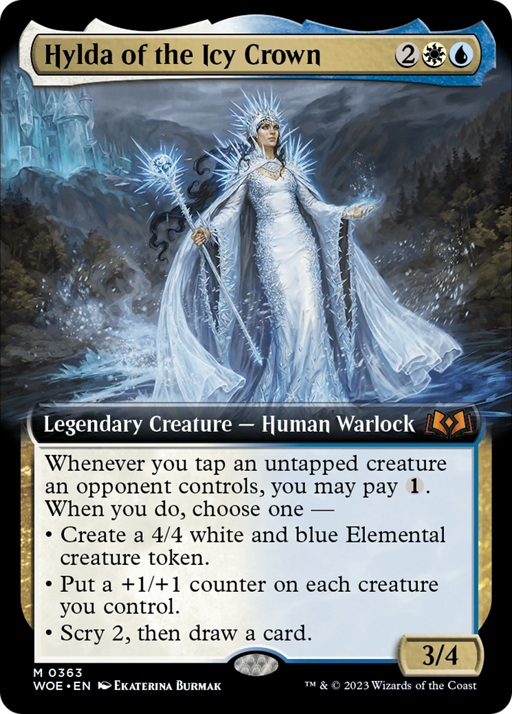 Hylda of the Icy Crown (Extended Art) [Wilds of Eldraine] | Game Master's Emporium (The New GME)