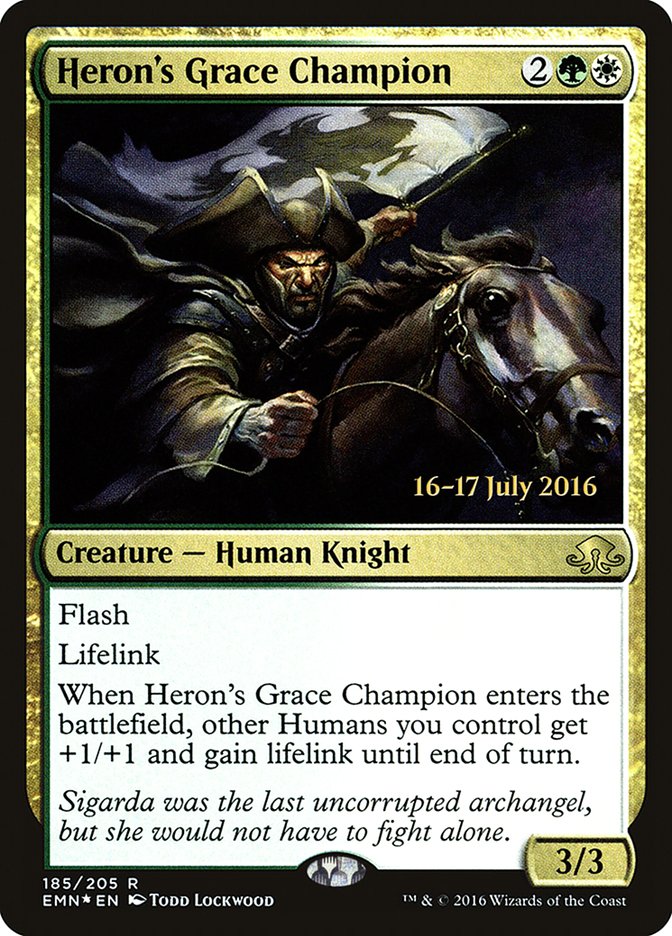 Heron's Grace Champion [Eldritch Moon Prerelease Promos] | Game Master's Emporium (The New GME)