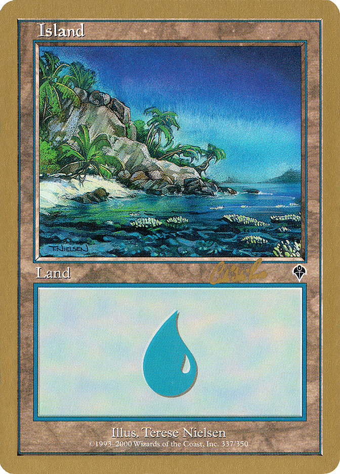 Island (cr337) (Carlos Romao) [World Championship Decks 2002] | Game Master's Emporium (The New GME)