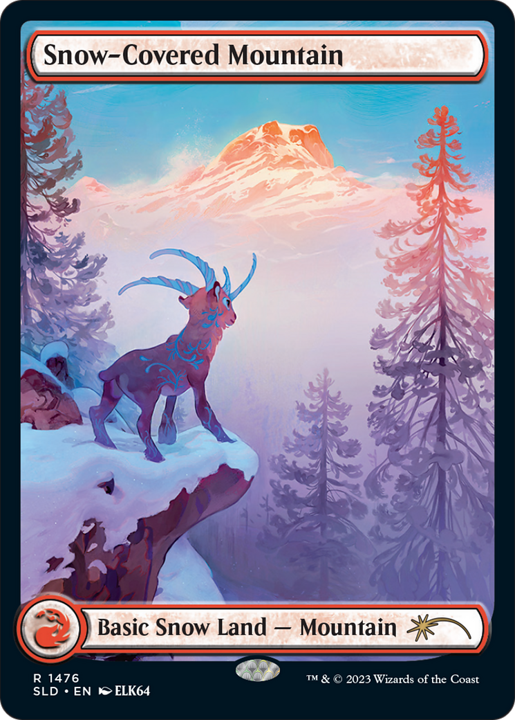Snow-Covered Mountain (1476) [Secret Lair Drop Series] | Game Master's Emporium (The New GME)