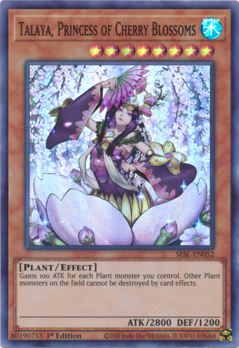 Talaya, Princess of Cherry Blossoms [SESL-EN052] Super Rare | Game Master's Emporium (The New GME)