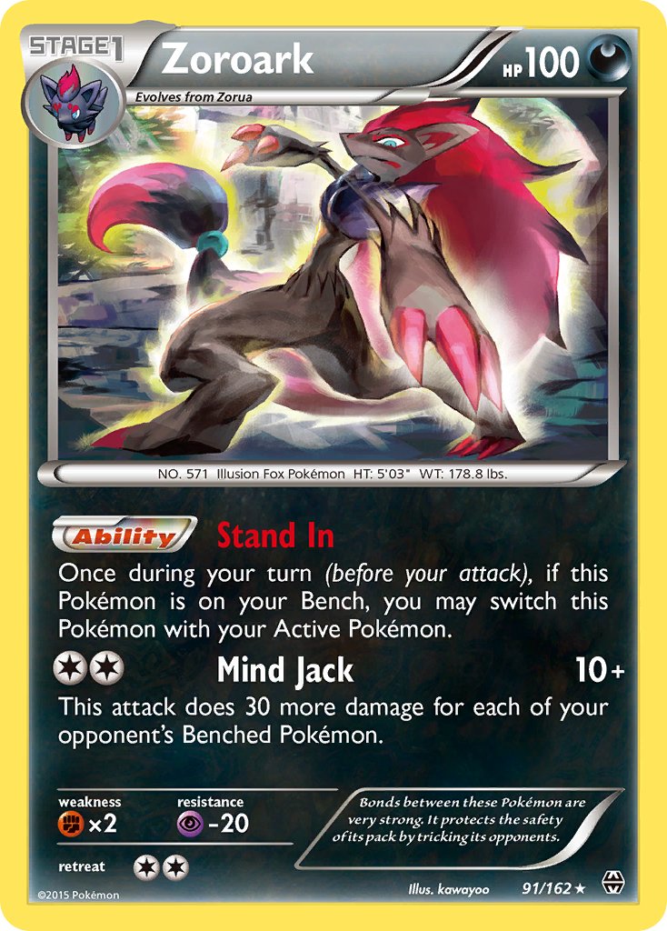 Zoroark (91/162) (Theme Deck Exclusive) [XY: BREAKthrough] | Game Master's Emporium (The New GME)