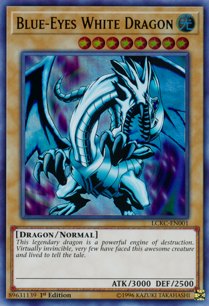 Blue-Eyes White Dragon (Version 1) [LCKC-EN001] Ultra Rare | Game Master's Emporium (The New GME)