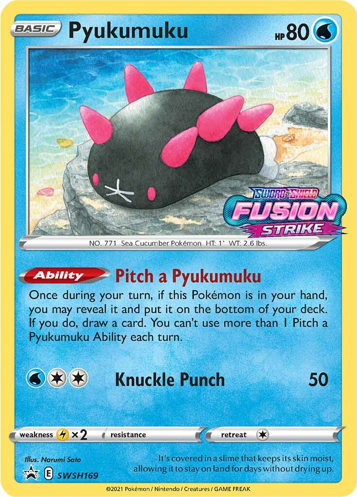 Pyukumuku (SWSH169) (Prerelease Promo) [Sword & Shield: Black Star Promos] | Game Master's Emporium (The New GME)