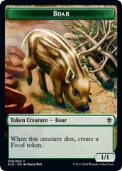 Boar // Food (18) Double-Sided Token [Throne of Eldraine Tokens] | Game Master's Emporium (The New GME)