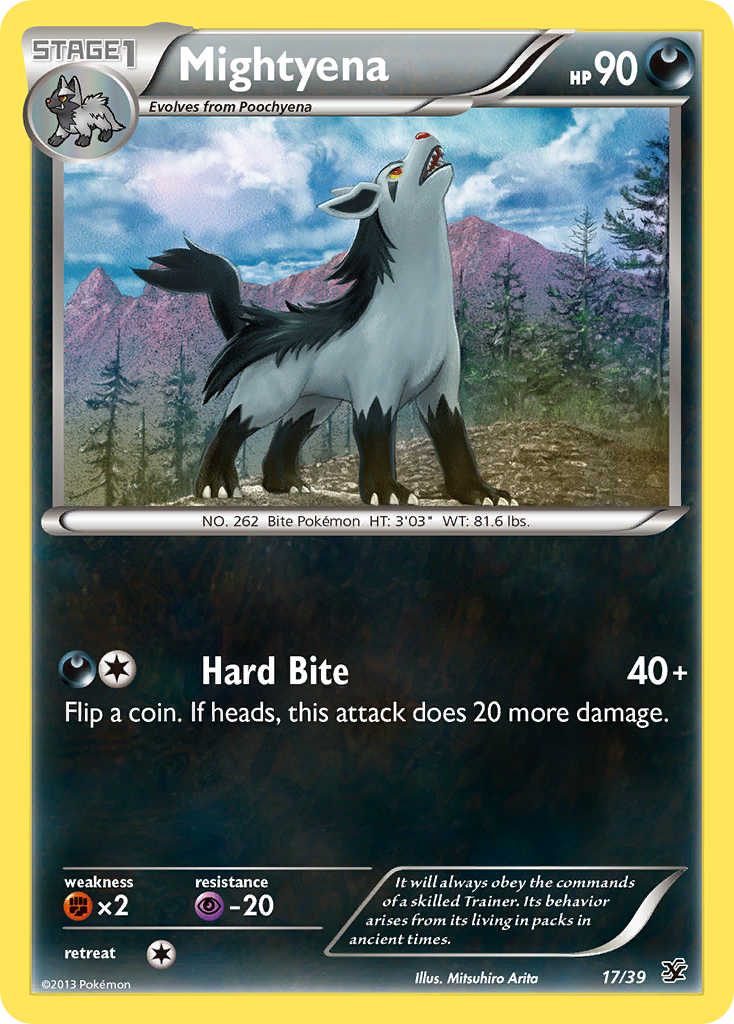 Mightyena (17/39) [XY: Kalos Starter Set] | Game Master's Emporium (The New GME)