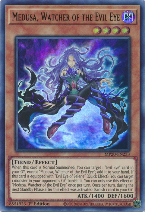 Medusa, Watcher of the Evil Eye [MP20-EN233] Ultra Rare | Game Master's Emporium (The New GME)