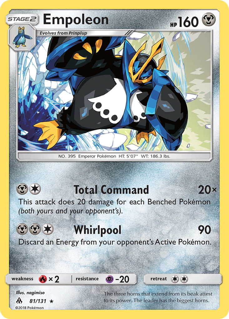 Empoleon (81/131) [Sun & Moon: Forbidden Light] | Game Master's Emporium (The New GME)