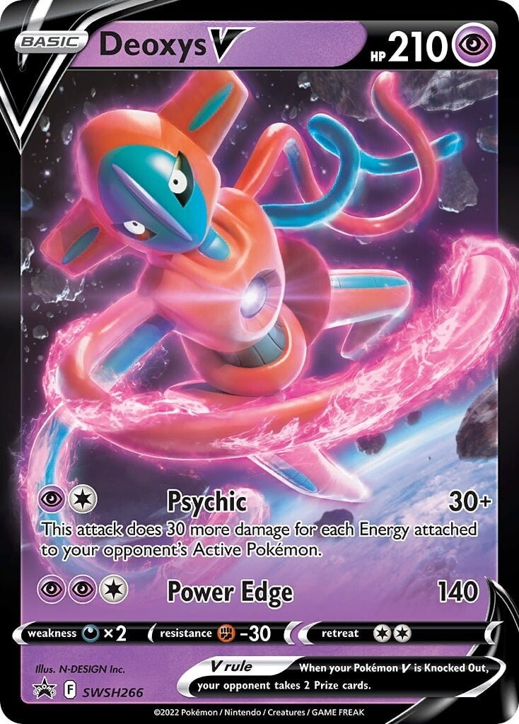Deoxys V (SWSH266) [Sword & Shield: Black Star Promos] | Game Master's Emporium (The New GME)