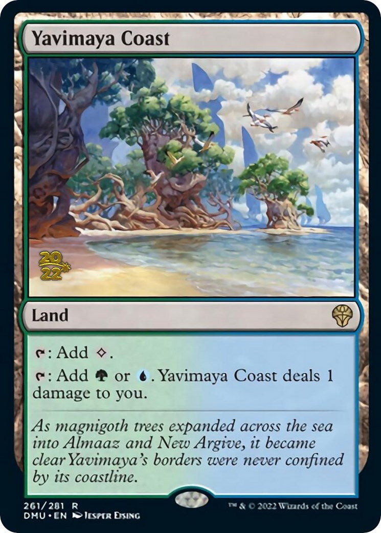 Yavimaya Coast [Dominaria United Prerelease Promos] | Game Master's Emporium (The New GME)