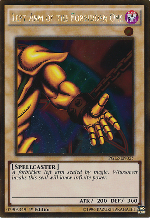 Left Arm of the Forbidden One [PGL2-EN025] Gold Rare | Game Master's Emporium (The New GME)