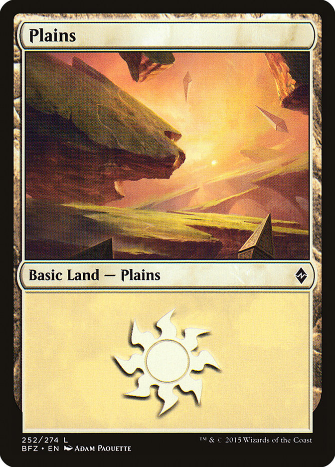 Plains (252) [Battle for Zendikar] | Game Master's Emporium (The New GME)